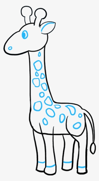 Giraffe line drawing simple real monochrome  Stock Illustration  86285480  PIXTA