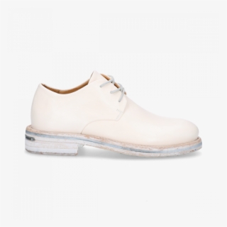 Lace Up Shoes Smooth Leather Off White - Sneakers