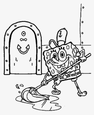 Bob Esponja Colorea Dibujos 7 - Coloring Page Spongebob Gif