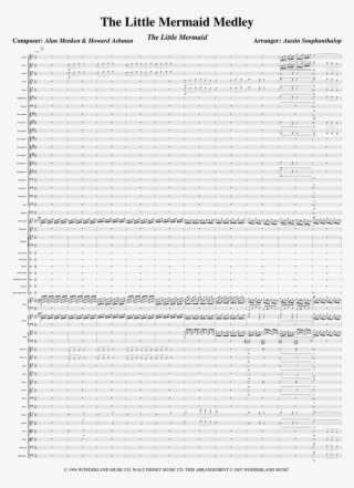 The Little Mermaid Medley Sheet Music For Flute, Clarinet, - Document