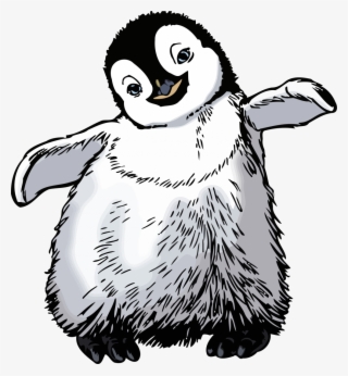 Draw Happy Feet Penguin Easy