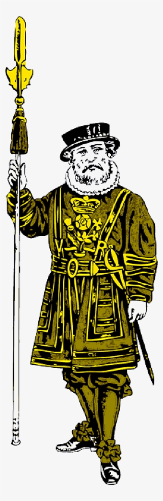 British Guard Clip Art - Beefeater Black And White