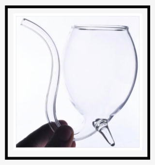 2pcs Wine Glass Cup With Straw - Wine Glass