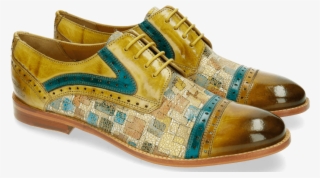 Amelie 19 Florida Cedro Turquoise Cinnamon Derby Shoes - Sneakers