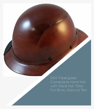 Dax Fiberglass Composite Hard Hat With Hard Hat Tote- - Hard Hat