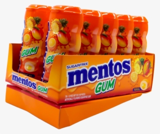 Mentos Gum Sugarfree Tropical 10 Pack - Convenience Food