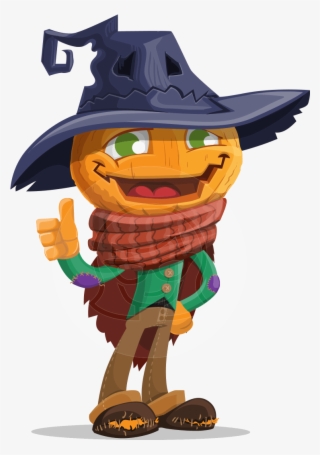 Halloween Scarecrow Cartoon Vector Character - Scarecrow Cartoon