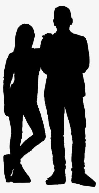 Vector - Husband And Wife Silhouette