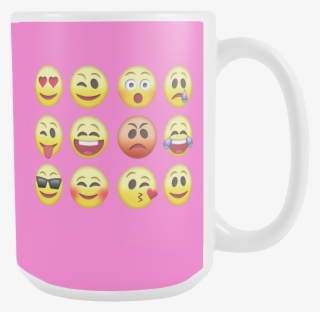 White 15oz Mug 12 Set Emoji Mug - Mug