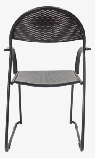 Perforated Metal Chair Back View - Folding Chair