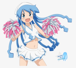 Ika Musume Cheerleader Render By Azusacaky-d5c0d95 - Squid Girl Cheerleader