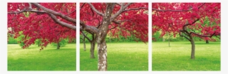 Red Tree 3 Piece Wall Decor - Triptych