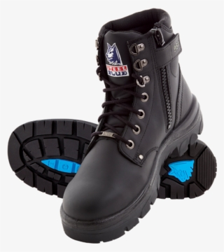 Steel Blue Argyle Zip 6" Work Boots, Tpu, Steel Toe - Steel-toe Boot