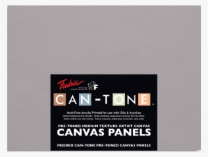 Fredrix Can-tone Pre-toned Canvas Panels, Tara Gray,