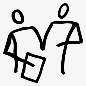 This Free Icons Png Design Of 2 People Looking At A