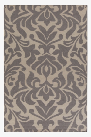 Surya Market Place Mkp-1014 Area Rug By Candice Olson - 3.5' X 5.5' Floral Brise-soleil Stone Gray And Off-white