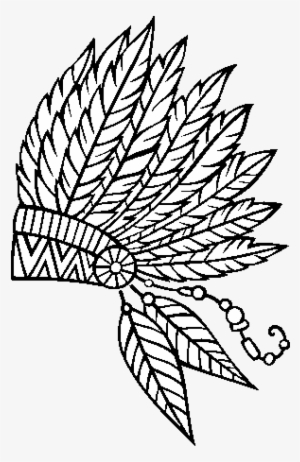 Indian Feather Drawing At Getdrawings - Coroa De Penas Png
