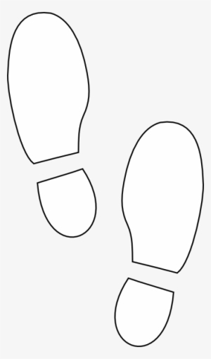 Shoe Print Clip Art At Clker - White Shoe Print Clipart