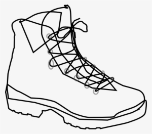 Free Shoe Print Clip Art - Hiking Boot Clipart
