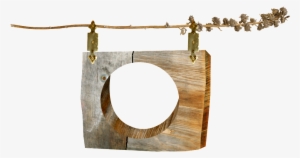 Molduras De Madeira - Wood Frame Hanging Png