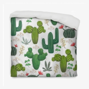 Seamless Pattern With, Cacti, Succulents And Floral - Papier Peint Cactus