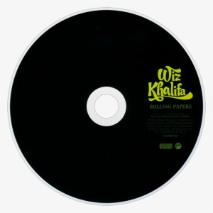 Wiz Khalifa Rolling Papers Cd Disc Image - Wiz Khalifa Black And Yellow
