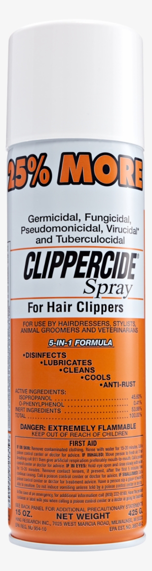 Clippercide Clipper Disinfectant Spray By Barbicide - Clippercide Disinfectant Clipper Spray 15 Oz