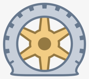 Car Computer Icons Radial Tires Transprent Png - Flat Tire Vector Png