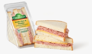 Smoky Ham & Cheddar Wedge - Ham And Cheese On White