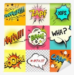 Comic Book Expressions A Set Of Comic Book Speech Bubbles - Comic Expression Words