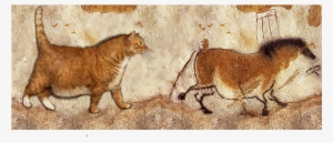 Fat Cat And Fat Horse - Cafepress Lascaux Horse Painting Framed Tile