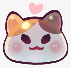 A Pair Of Fat Cat Emojis In The Slime Rancher Style - Transparent Background Discord Emoji