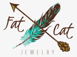 Fat Cat Jewelry Logo - Earring