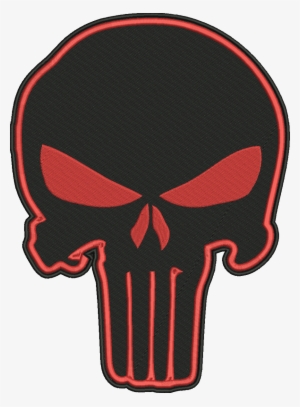 1 Of 2free Shipping Punisher Skull Embroidered 12 Inch - Green Punisher Skull