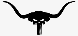 Longhorn-punisher File Size - Punisher Skull With Longhorn