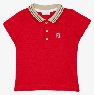 Red Contrast Collar Polo Shirt - Polo Shirt