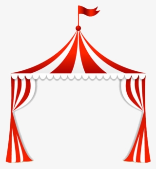 Circus Carpa Tent Clip Art - Red And White Circus Curtain