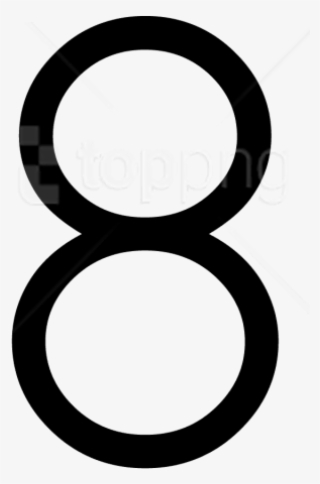 Free Png Number 8 Black And White Png Images Transparent - Circle