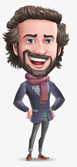 Stylish Man Cartoon Vector Character - Man Cartoon