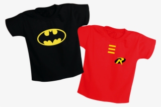 Camiseta Para Gêmeos Batman / Robin - Batman - Bm Neon Distress Logo