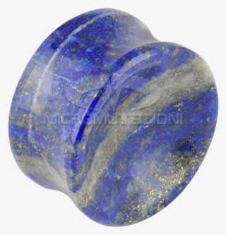 Lapis Lazuli Concave Ear Plug Ear - Crystal