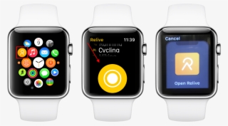 Open The Relive App On Your Watch And Tap The Record - Actual Size Of The 38mm Apple Watch