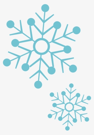 Snowflake Design Icon Blue Creative - Circle