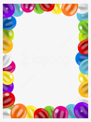 Free Png Download Balloons Border Frame Png Images - Balloon Border Clipart Png