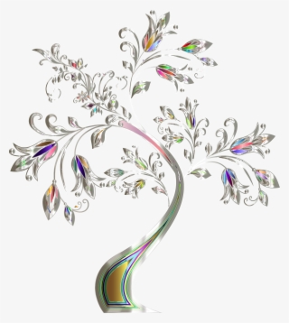 This Free Icons Png Design Of Floral Tree Supplemental - Flower Border Lines Design Png