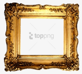 Free Png Transparent Picture Frames Png Image With - Golden Picture Frame Png